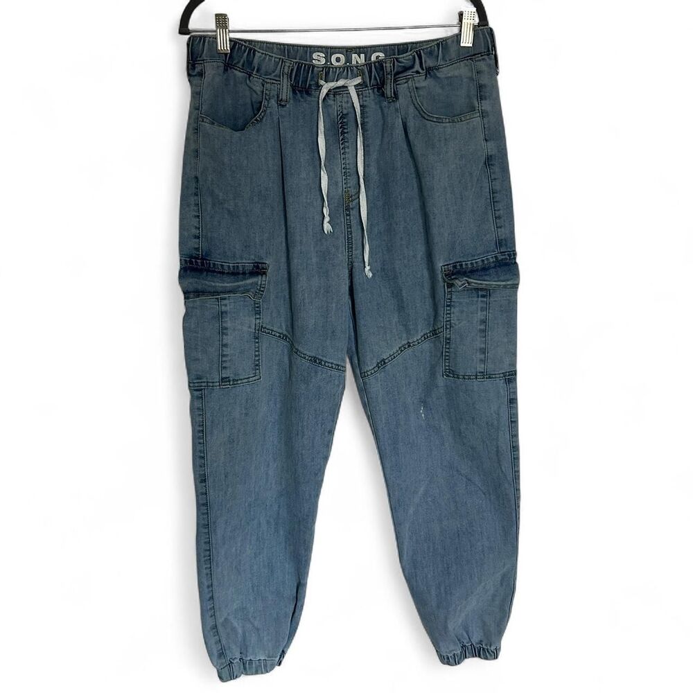 S.O.N.G Women's Blue and Navy Jeans